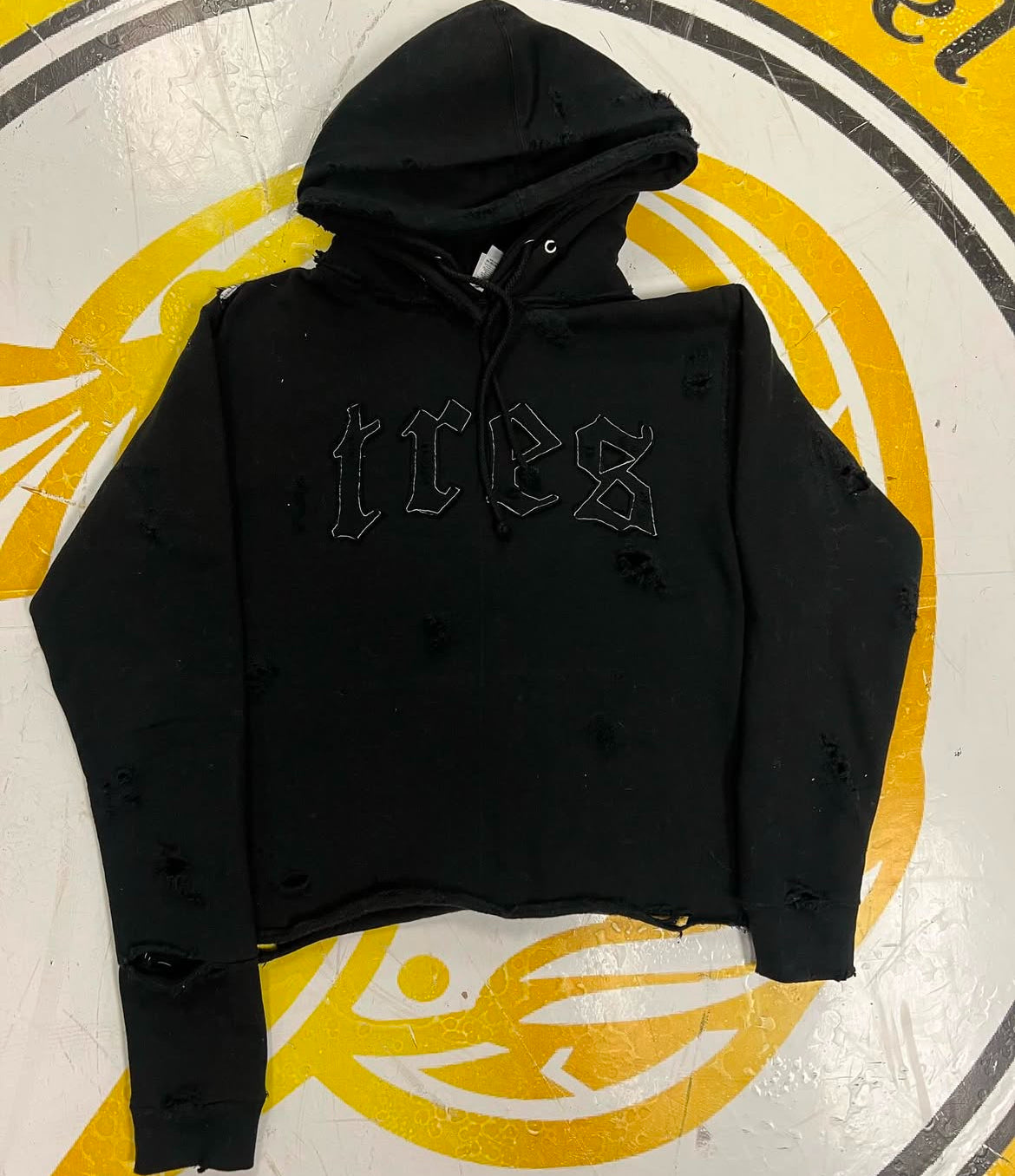 Extended sleeve hoodie