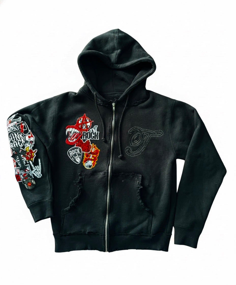 Patchwork hoodie