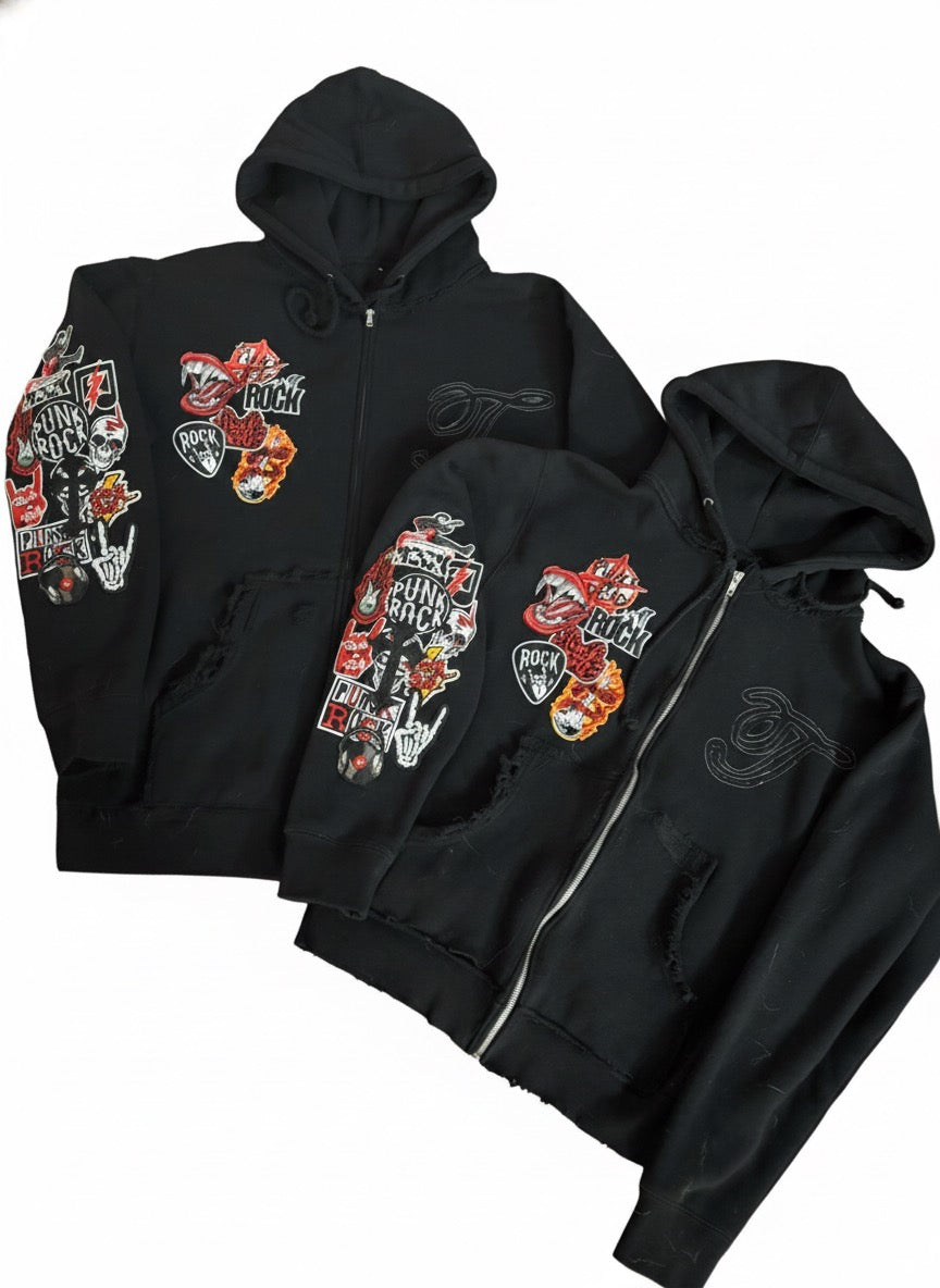 Patchwork hoodie